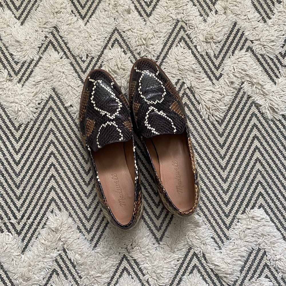 Snakeskin Loafers